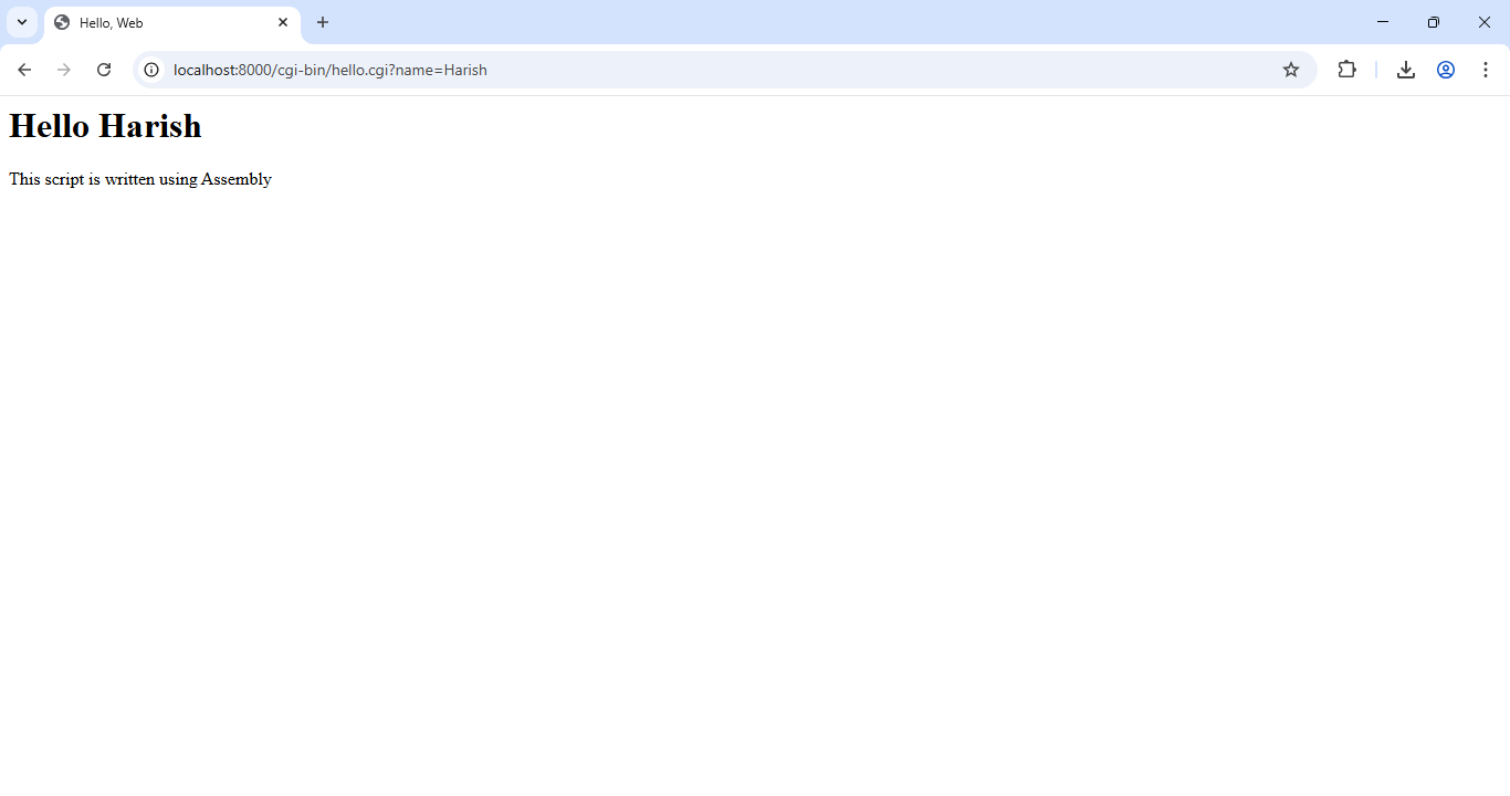 GET Request Output
